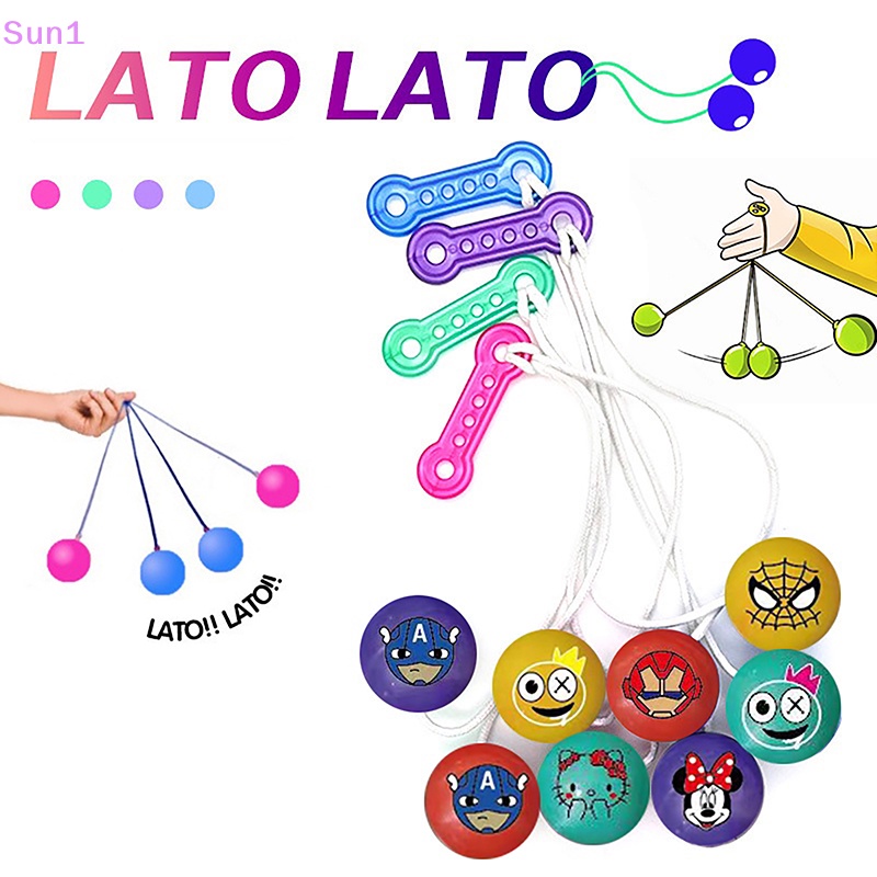 1 Cây Clackers Nhựa Mini Giảm Căng Thẳng Màu Sắc Ngẫu Nhiên Cho Bé