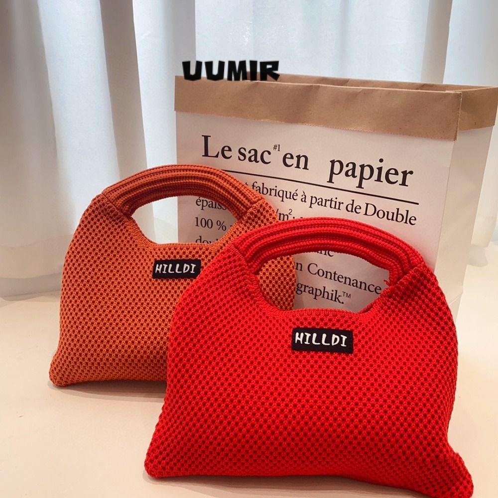 UUMIR Túi Xách Mini Đan Len Màu Sắc Xinh Xắn Cho Nữ