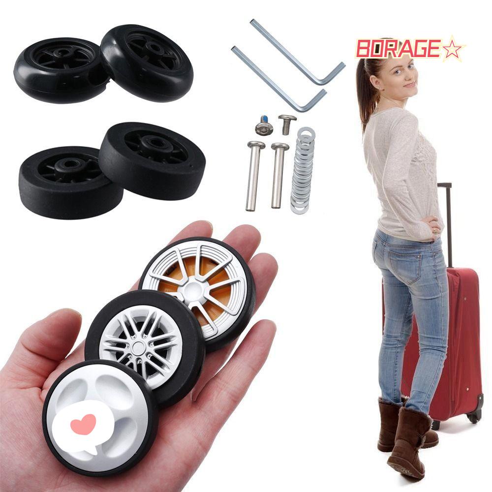 BORAG Bánh Xe Thay Thế Bằng PU Kèm Cờ Lê Chuyên Dụng Cho Vali Du Lịch