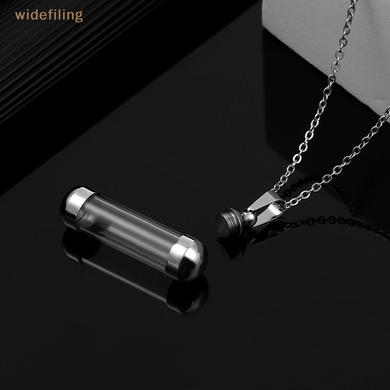 Vòng cổ Mặt Lọ Điều Ước Bằng Thủy Tinh Trong Suốt Nắp Vặn Có Thể Mở Ra