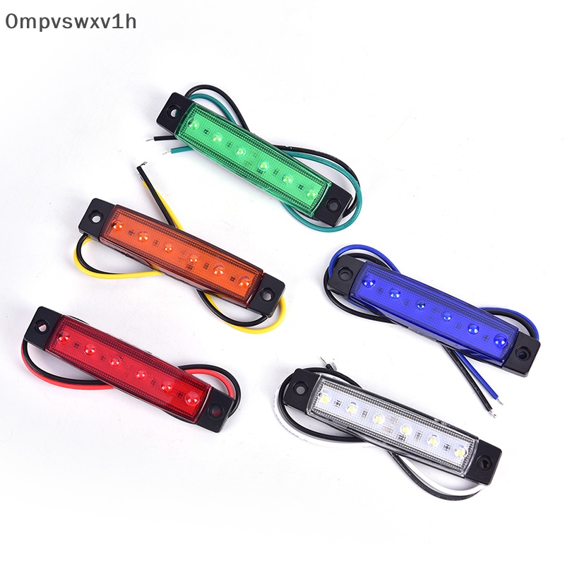 1 chiếc 12V 6 Đèn Led Xe tải chỉ báo đánh dấu bên thấp LED Trailer ánh sáng phía sau đèn mới