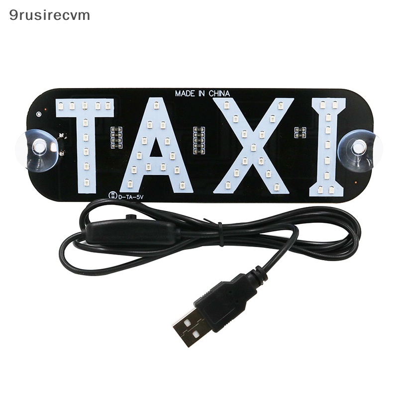 {9rusirecvm} 12V dẫn xe taxi Cab chỉ số năng lượng kính chắn gió dấu hiệu đèn USB cáp với chuyển đổi mới