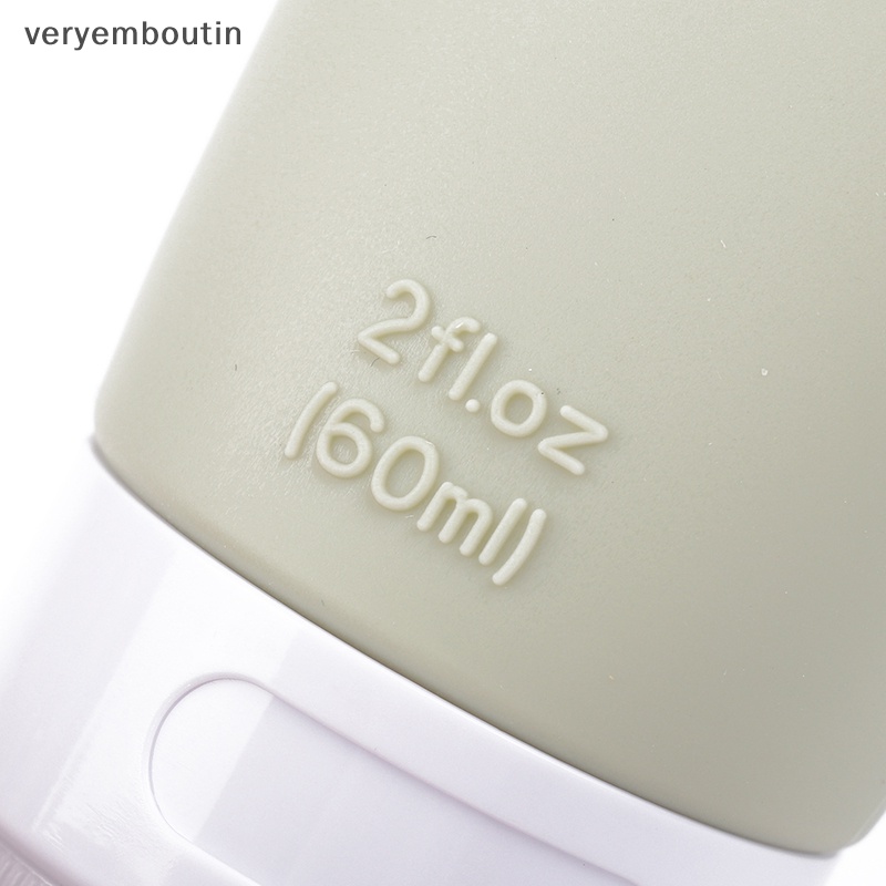 Bộ Chai Silicone Đựng Dầu Gội / Sữa Tắm Hình Nón 60ml Tiện Dụng Khi Đi Du Lịch