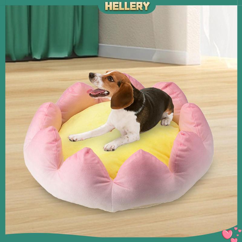 Giường Ngủ Hình Hoa Sen Chống Trượt Thoải Mái Giữ Ấm Mùa Hè Cho Thú Cưng