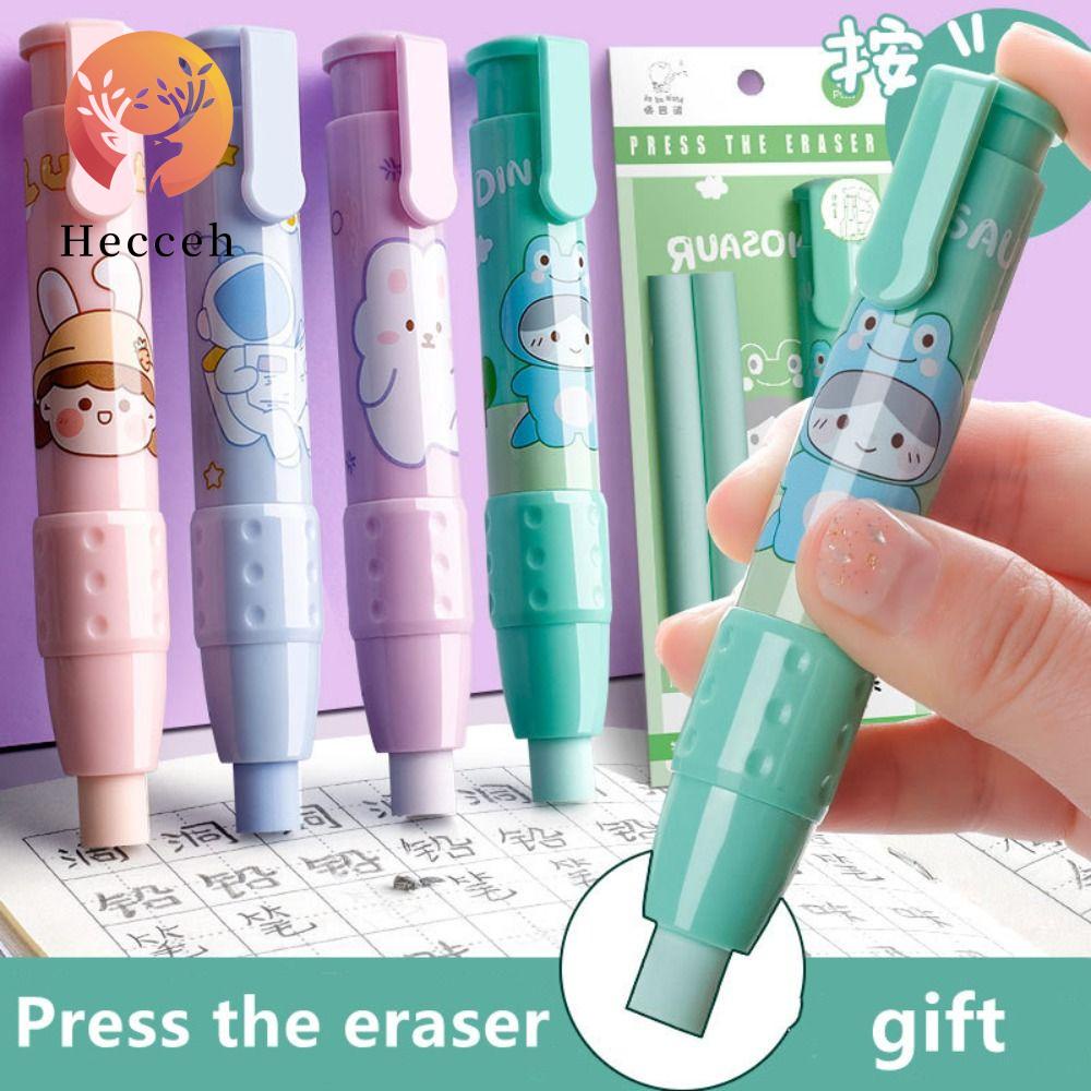HECCEH Set 2 Gôm Tẩy Dạng Bút Chì Siêu Tiện Lợi