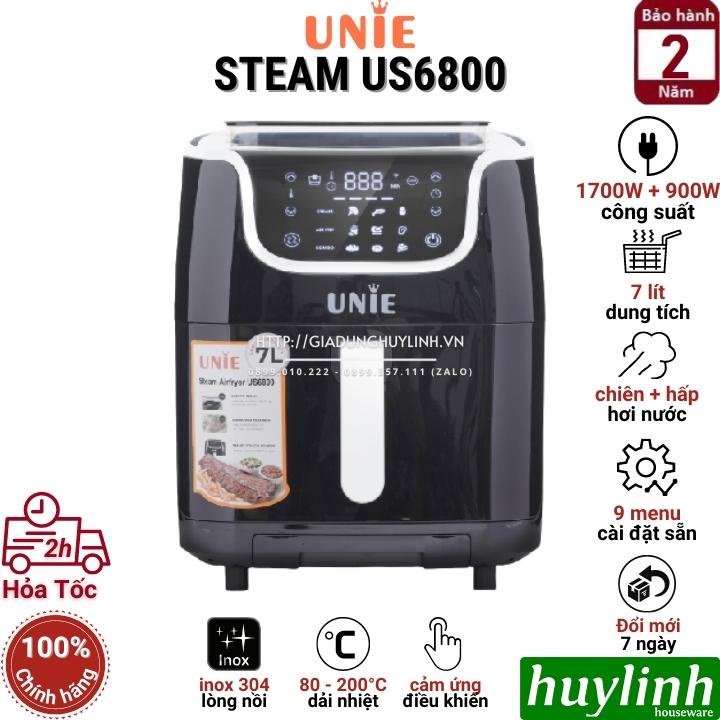 Nồi chiên không dầu hấp hơi nước Unie Steam US-6800 - 7 lít - 9 chức năng
