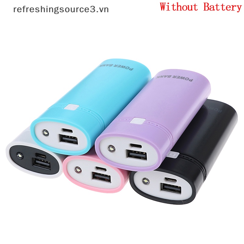 Bộ 2 Hộp Sạc USB 18650 Có Đèn Flash 3.vn Chất Lượng Cao