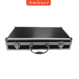 Hộp đựng không dây Mic Hộp dụng cụ hộp dụng cụ có bọt biển màu đen 36,5cmx20cmx7,3cm