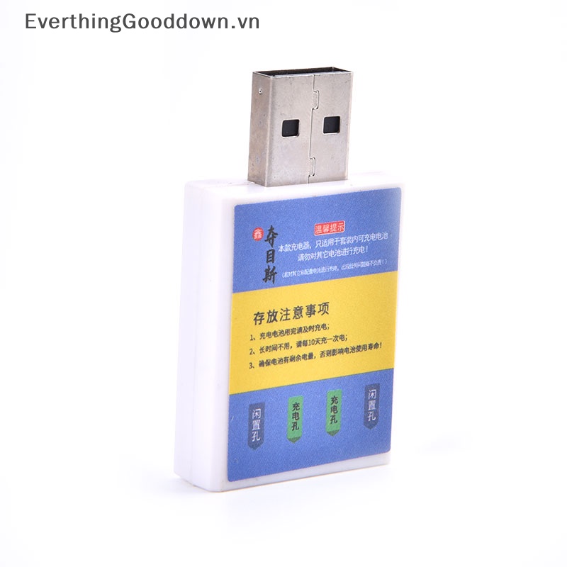 Everthinggooddown 4 Lỗ Sạc USB Với 2 Cổng Sạc CR425 Phao Nổi Dạ Quang vn