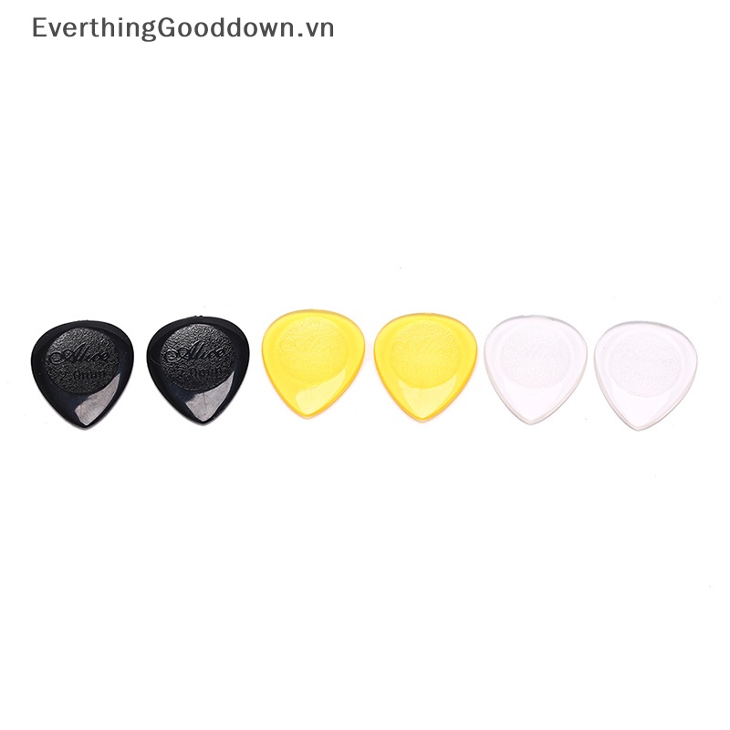 Everthingood Bộ 6 Miếng Gảy Đàn guitar Điện / bass Trong Suốt Siêu Bền