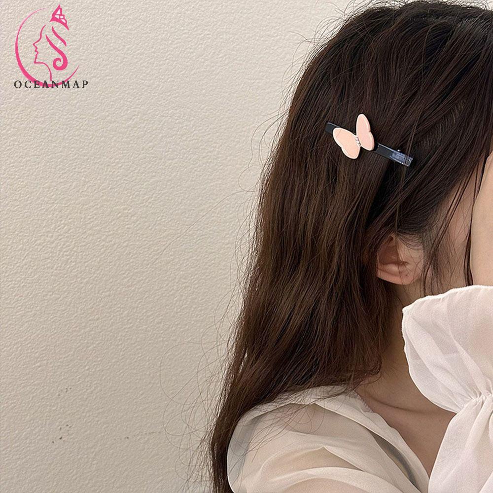 OCEANMAP Kẹp Tóc Hình Bướm Đơn Giản Thời Trang Cho Nữ Y2k