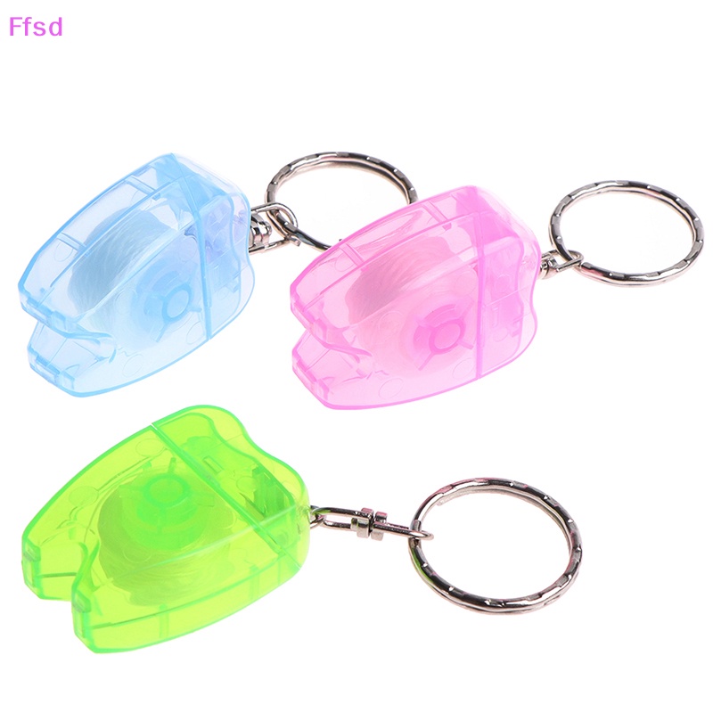 {Ffsd} 15m Chỉ Nha Khoa Làm Sạch Răng Sạch Kích Thước Nhỏ Gọn Có Móc Khóa Chăm Sóc Răng Miệng