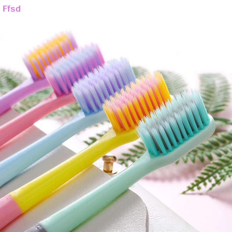 Bộ 5 Bàn Chải Đánh Răng Lông Mềm Thân Thiện Với Môi Trường