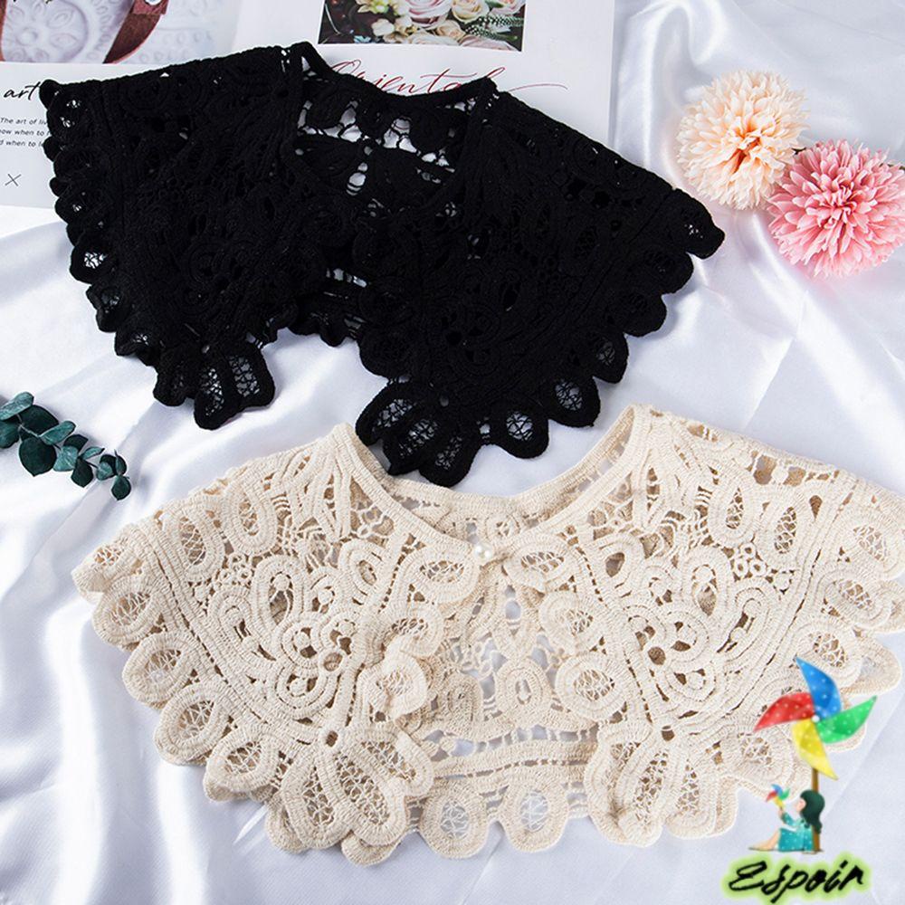 ESPO Cổ Áo Giả Đan Móc Phong Cách Vintage