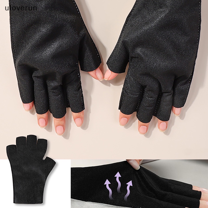 Set 2 Găng Tay Chống Tia UV Bảo Vệ Móng Tiện Dụng