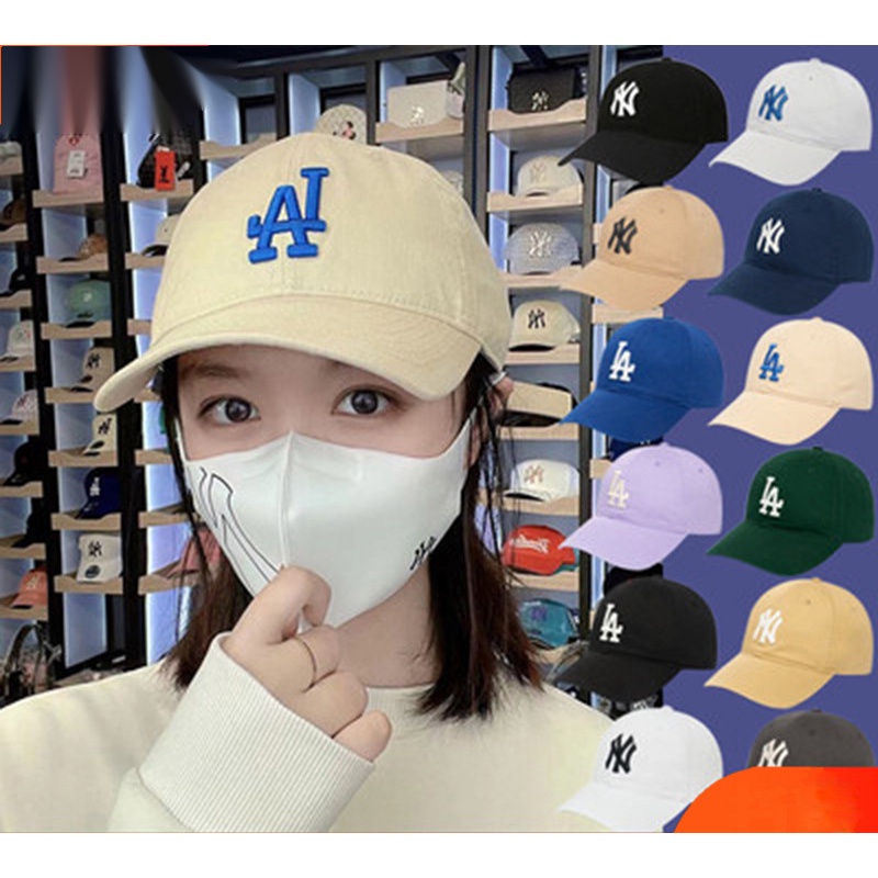 Mũ Lưỡi Trai Thể Thao LA Mềm Thời Trang Mùa Hè Phong Cách Âu Mỹ Có Size Mark NY Cho Nam Và Nữ