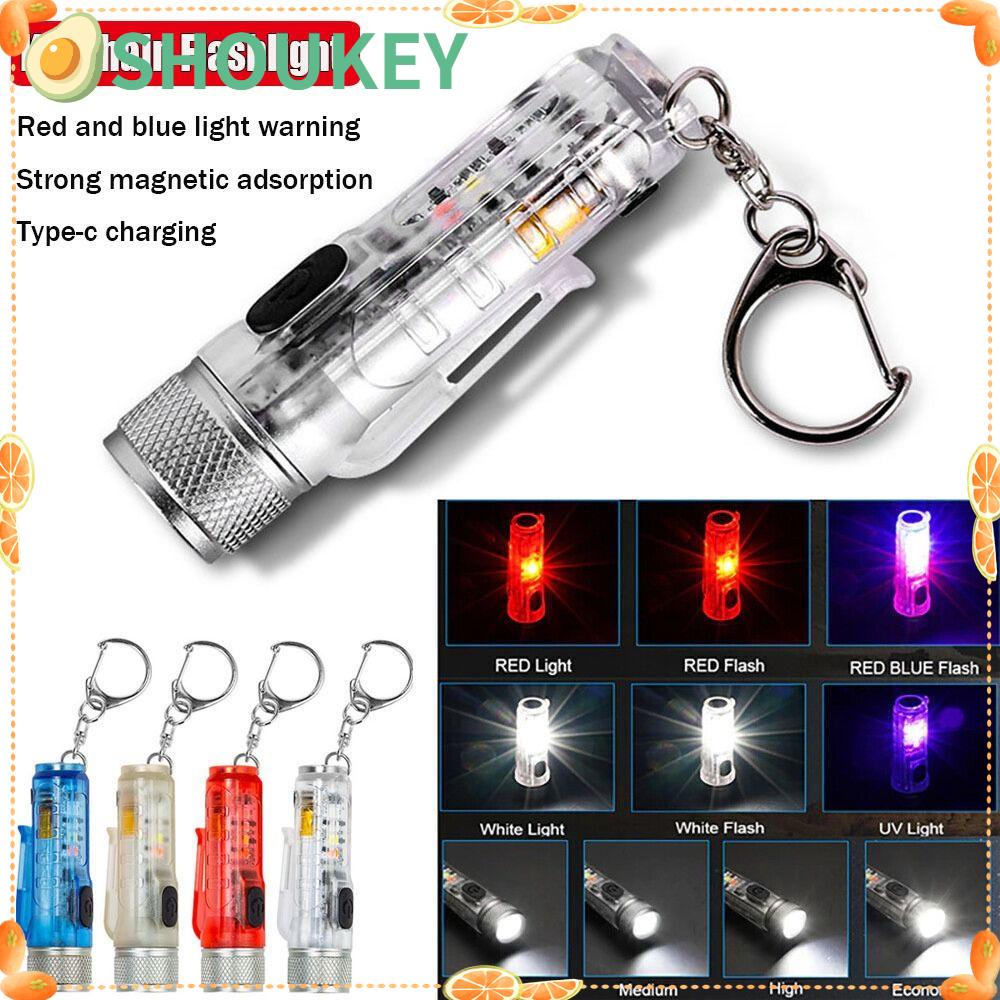 SHOUKEY Móc Khóa Đèn LED Mini Siêu Sáng Bỏ Túi Tiện Dụng