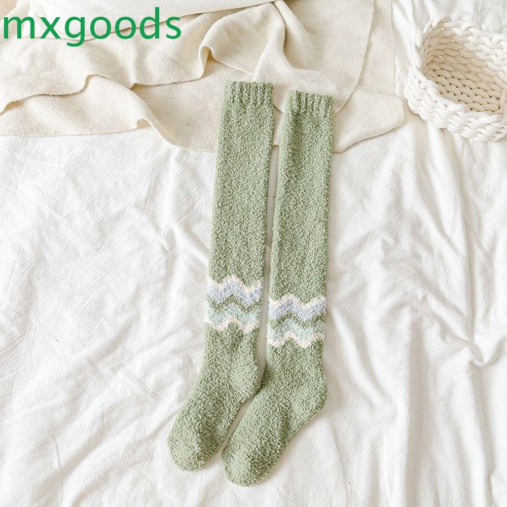 MXGOODS Vớ Cao Qua Gối Họa Tiết Sọc Đáng Yêu Dành Cho Bé Gái