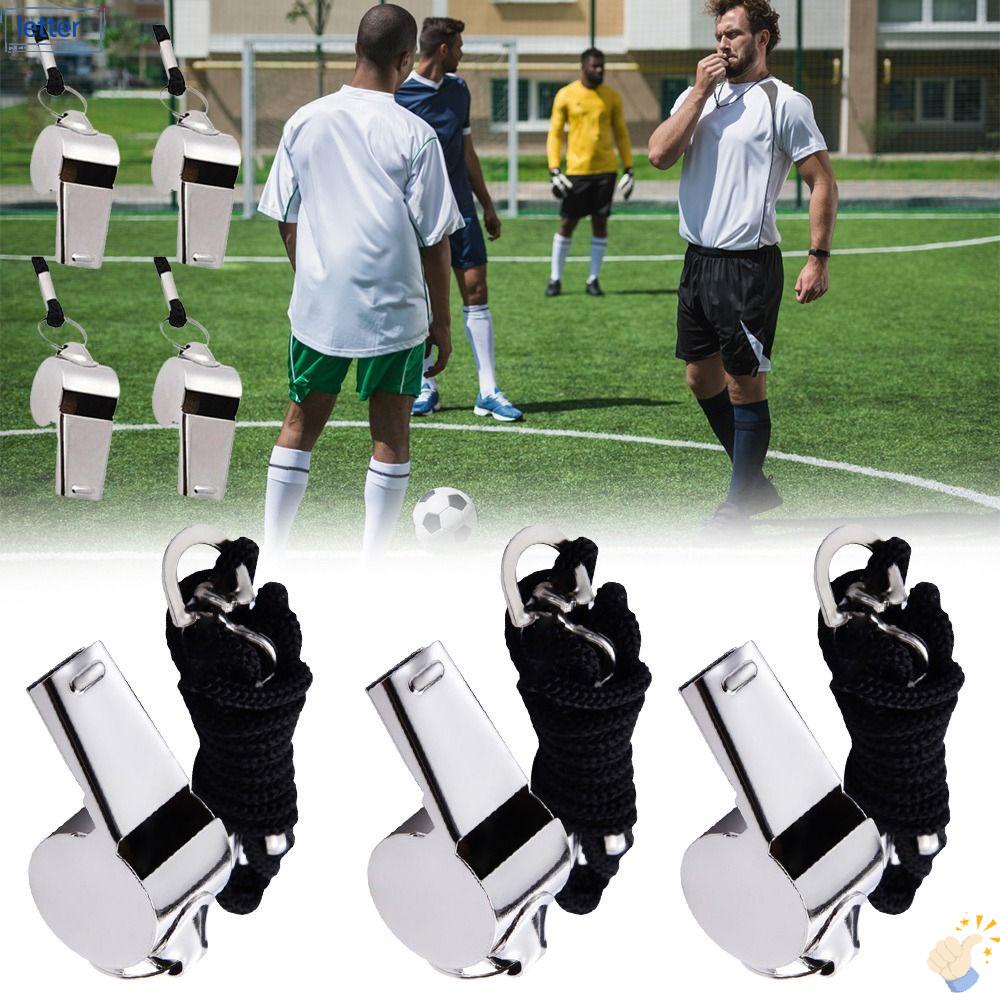 LET Set 2 Còi Thổi Bằng Thép Không Gỉ Màu Đen