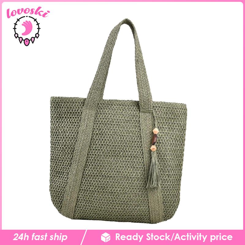 Túi Xách Đan Lát Phong Cách Boho Thời Trang Cho Nữ