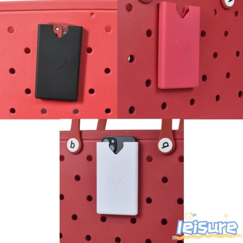 LEISURE Set 3 Phụ Kiện Chèn Giá Đỡ Điện Thoại Bằng Nhựa Màu Trắng Đỏ