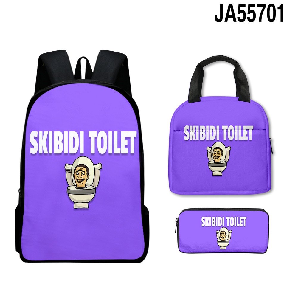 Túi Đựng Bút Cỡ Lớn Thoáng Khí In Họa Tiết toilet Skibidi SY2 Cho Nam Và Nữ YS2