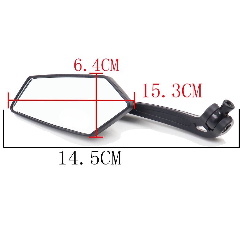 Bộ 2 Gương Chiếu Hậu 8mm 10mm Tầm Nhìn HD Chuyên Dụng Cho Xe Máy KOSO