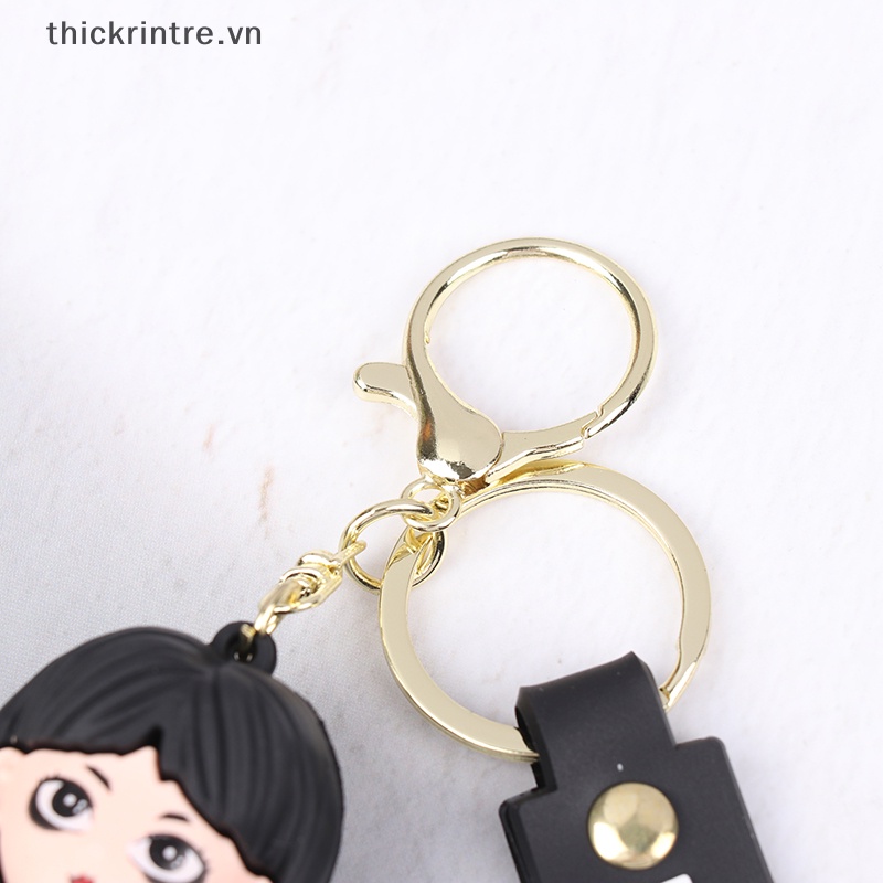 Móc Khóa Hình Búp Bê Addams 3D Dễ Thương