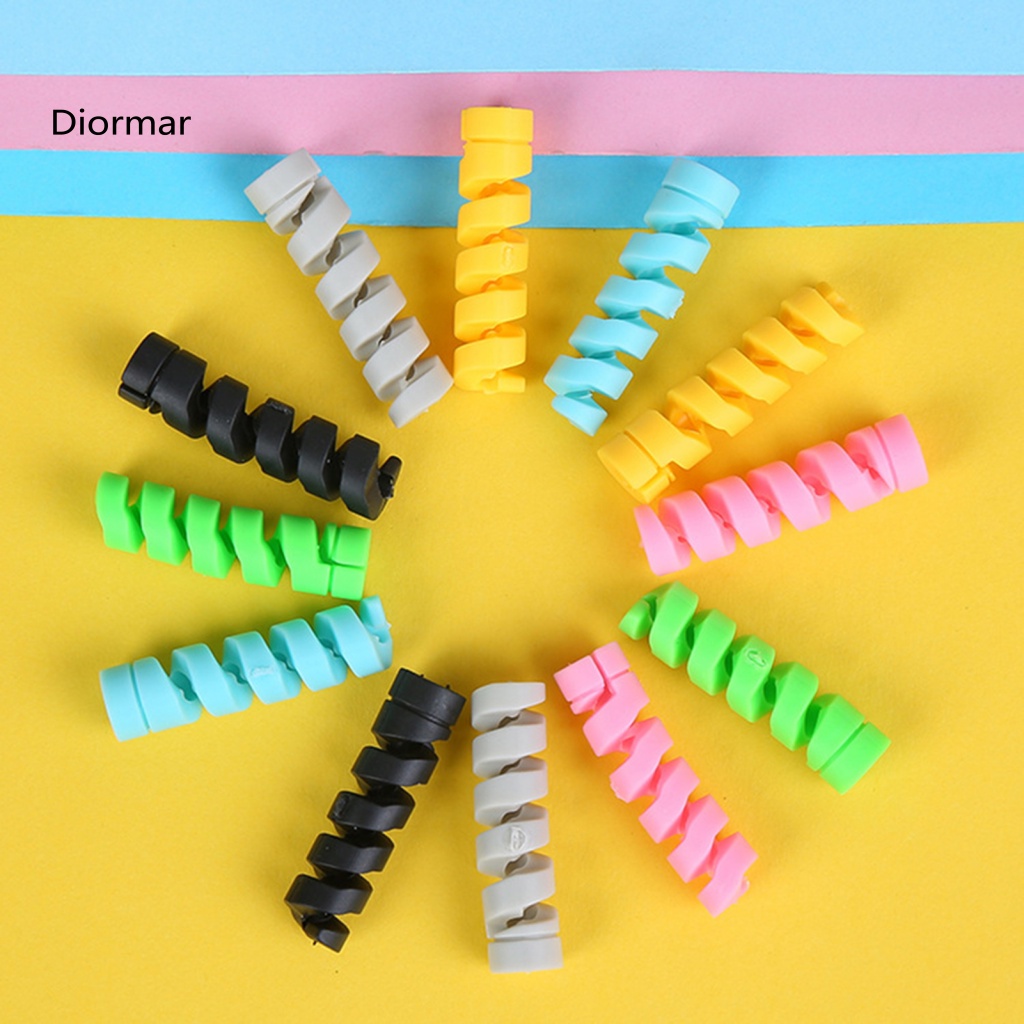 Bộ 10 Đầu Bảo Vệ Dây Cáp Sạc Bằng Silicon Mềm Nhẹ