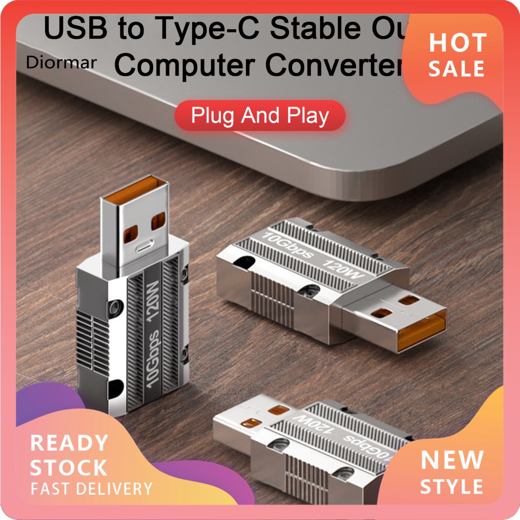 Bộ Chuyển Đổi USB Sang Type-C Tốc Độ Cao 120W 10Gbps Cho Máy Tính