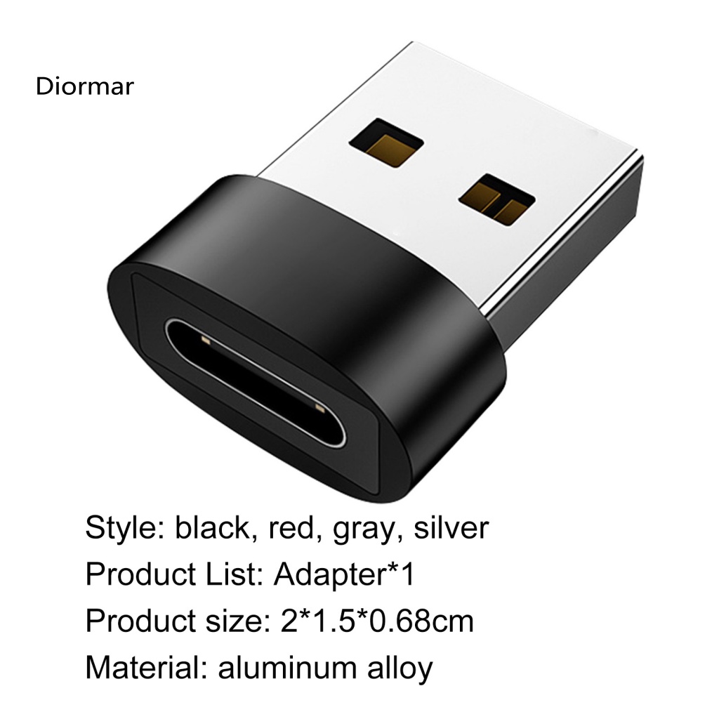 Bộ Chuyển Đổi Sạc Truyền Dữ Liệu Type c Sang USB 20 Bằng Hợp Kim Nhôm Cho Điện Thoại Di Động