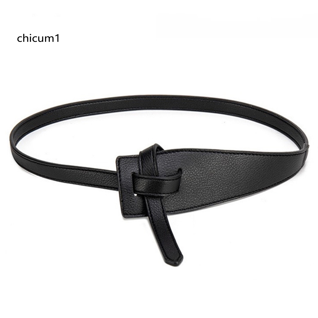 Thắt Lưng Giả Da Bản Rộng Kiểu Dáng Đơn Giản Thời Trang