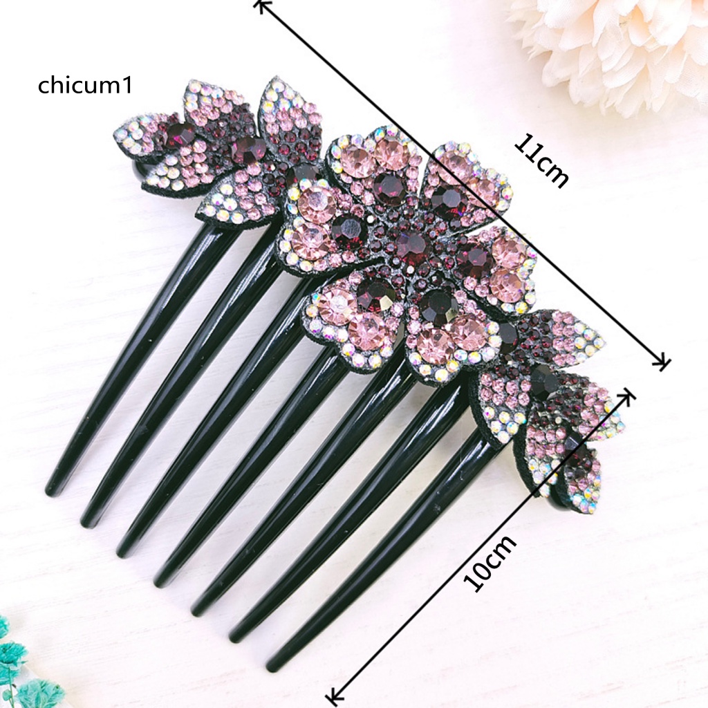 Lược Cài Tóc Đính Đá Phong Cách Hàn Quốc Cổ Điển Cho Cô Dâu