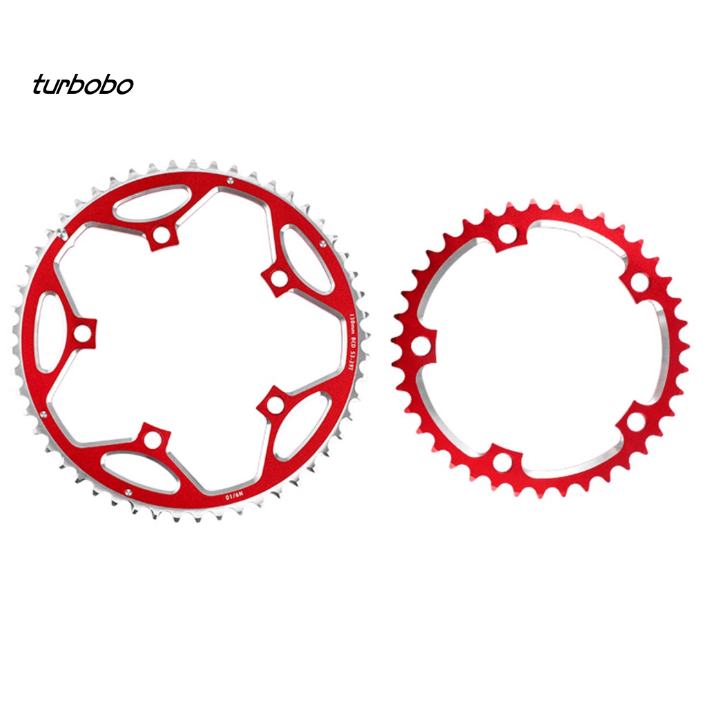 Set 2 Bánh Răng Dây Xích Đôi 39T / 53T Bằng Hợp Kim Nhôm Cố Định Cho Xe Đạp Gấp