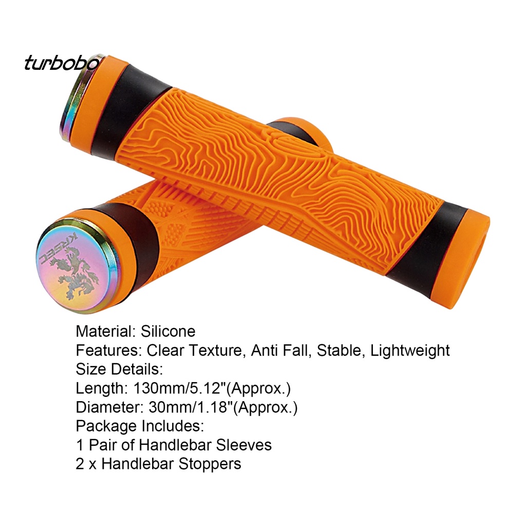 1 Cặp Bọc Tay Lái Xe Đạp Leo Núi Bằng Silicone Trong Suốt Chống Trượt