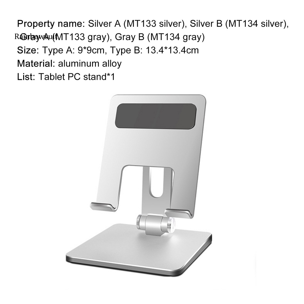 Giá Đỡ Máy Tính Bảng Bằng Hợp Kim Nhôm Chống Mòn Có Thể Gấp Gọn Tiện Dụng Cho Gia Đình