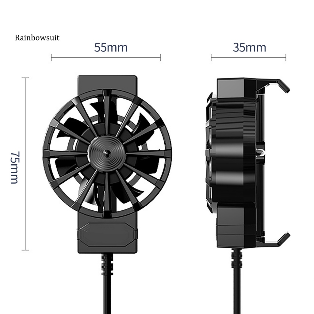 Quạt Tản Nhiệt Làm Mát Turbo Hurricane Chống Trượt Tùy Chỉnh Đa Góc Tiện Dụng Cho Điện Thoại Sm