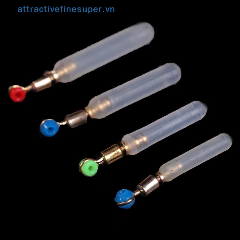 Afs Bộ 10 Phao Nổi Câu Cá Đầu Đồng Bằng Silicone Chống Thắt Nút