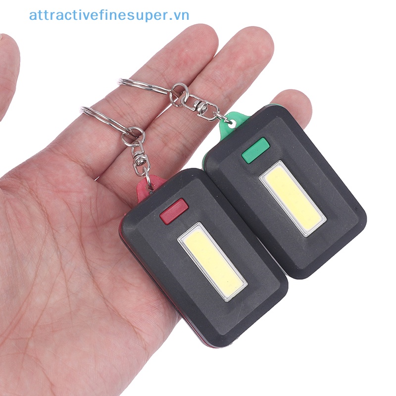 1 Đèn Pin Mini COB Có Móc Khóa Tiện Lợi