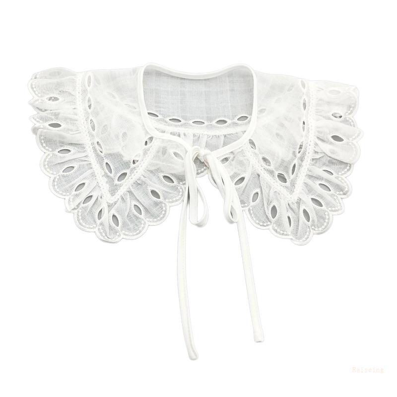 Cổ Áo Giả Thêu Họa Tiết Dickey Có Thể Tháo Rời Cho Nữ