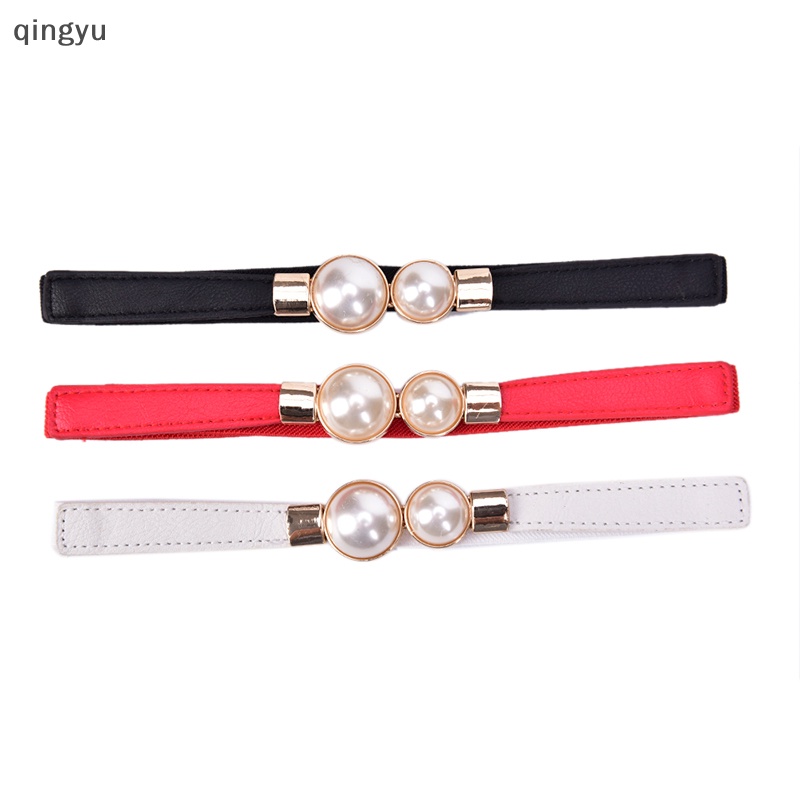 Thắt Lưng Co Giãn Đính Hạt Ngọc Trai Thời Trang Mới Cho Nữ