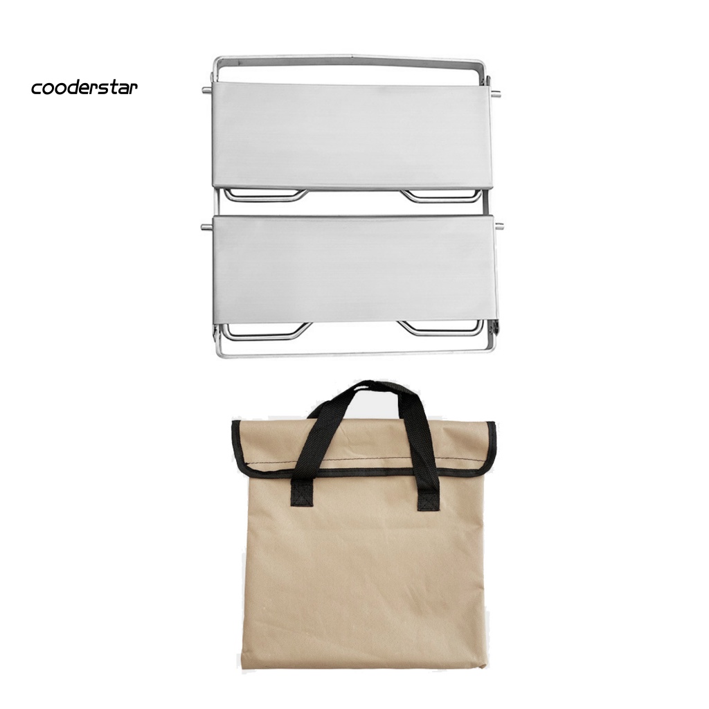 1 Bộ Giá Đỡ Bếp Lò Đa Năng Bằng Thép Không Gỉ Tùy Chỉnh Tiện Dụng Mang Theo Cắm Trại