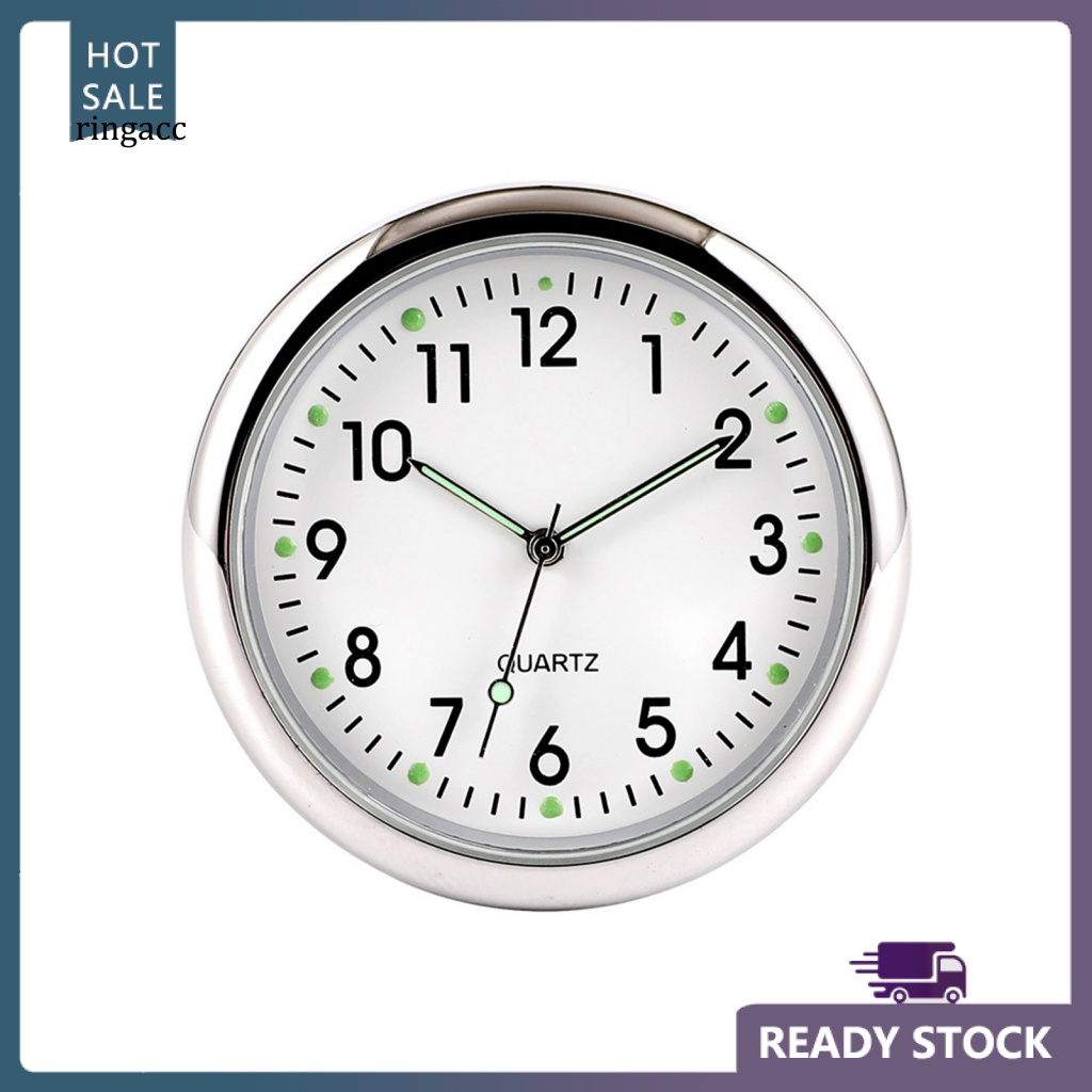 Rga Đồng Hồ Tròn Kỹ Thuật Số Dạ Quang Nhiệt Độ Cao / Thấp Tự Dính Trang Trí Bảng Điều Khiển Xe Hơi