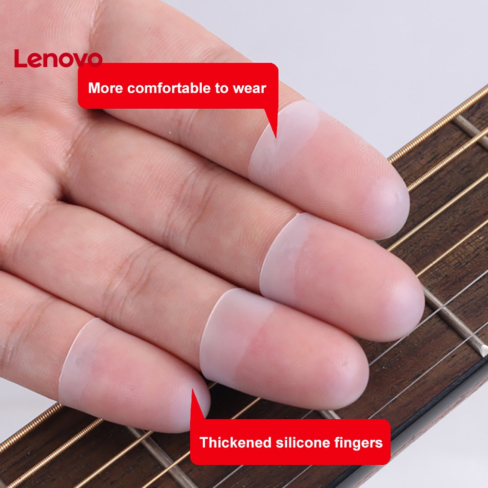 Bộ 4 Vỏ Bọc Bảo Vệ Ngón Tay Trái Bằng Silicon Siêu Mỏng Tiện Dụng Khi Chơi