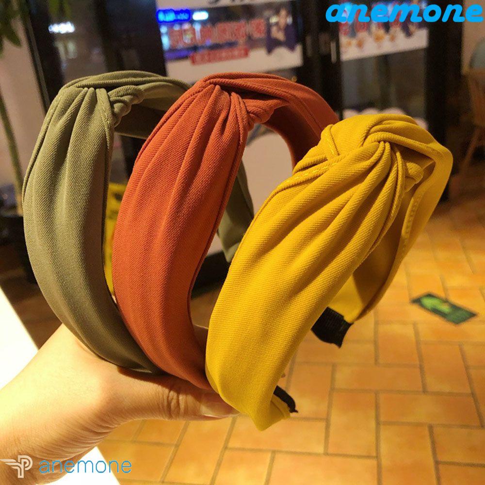 ANEMONE Băng Đô Xoắn Nút Thời Trang Hàn Quốc