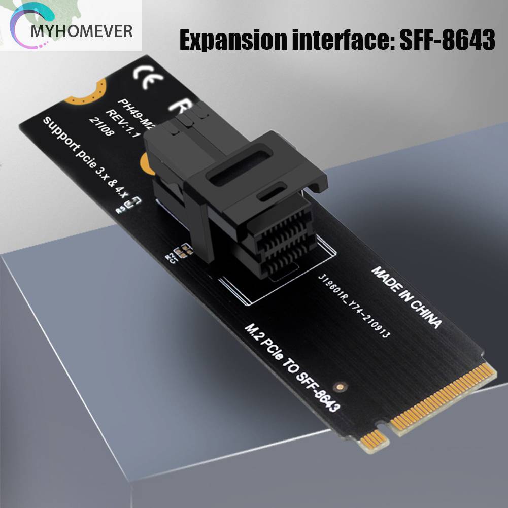 Thẻ Mở Rộng M.2 NVME Sang U.2 Mkey Pcie 4 Sang SFF8643 Cho Máy Tính