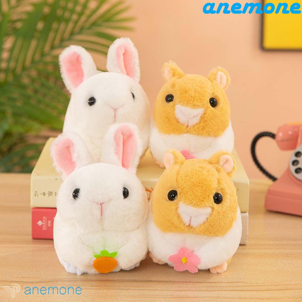 ANEMONE Đồ Chơi Thỏ Đuôi Xoay Thủ Công Dễ Thương Trang Trí Phòng Ngủ