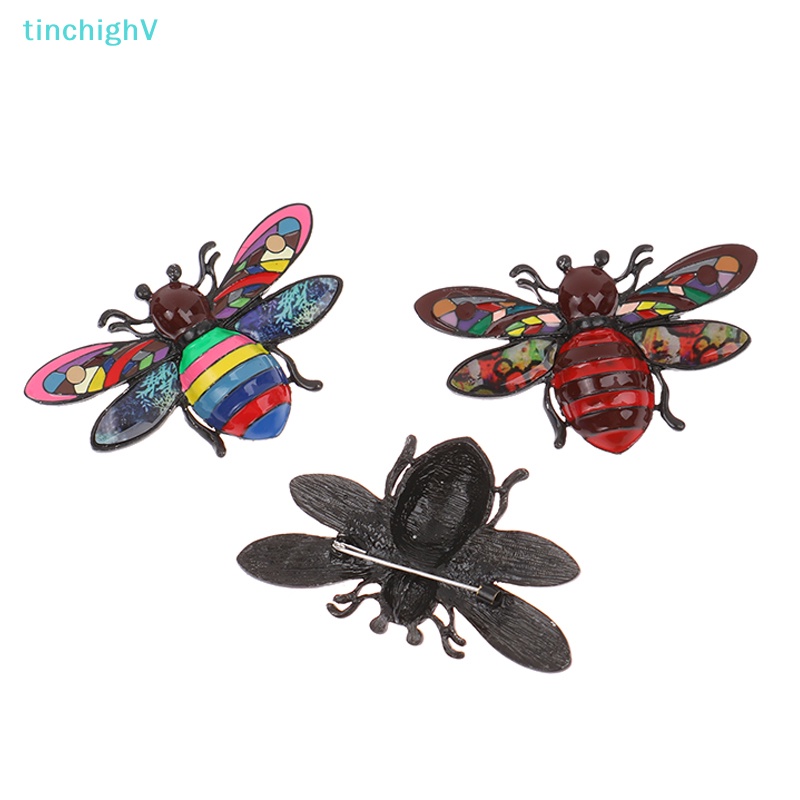 Ghim Cài Áo Hình Chú Ong Tráng Men Nhiều Màu Sắc Thời Trang Cho Nữ