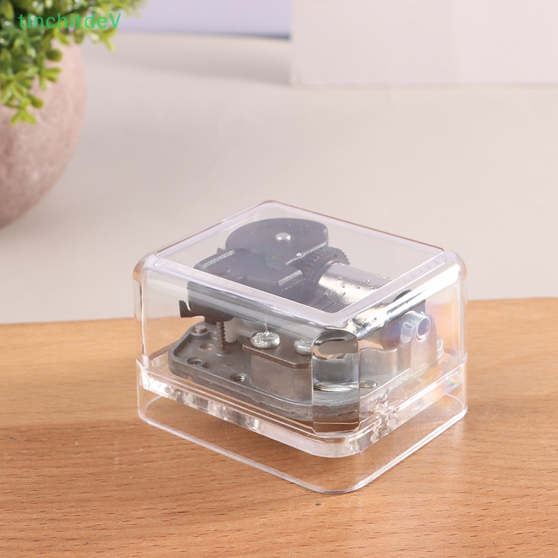 [TinchitdeV] Hộp Nhạc Bằng Acrylic Thủ Công Sáng Tạo Có Thể Chuyển Động Bằng Tay Trang Trí Sinh Nhật [Mới]