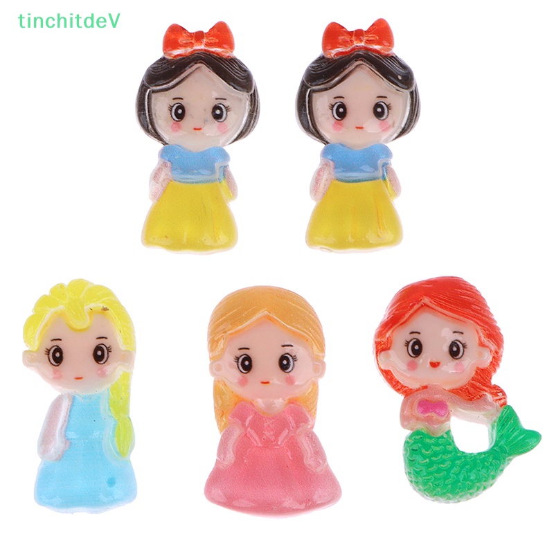 Set 10 Phụ Kiện Tóc Hoạt Hình Bằng Nhựa Resin Cho Bé Gái